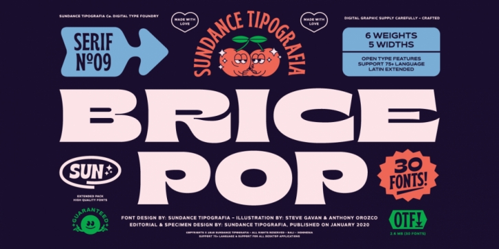 Brice font preview