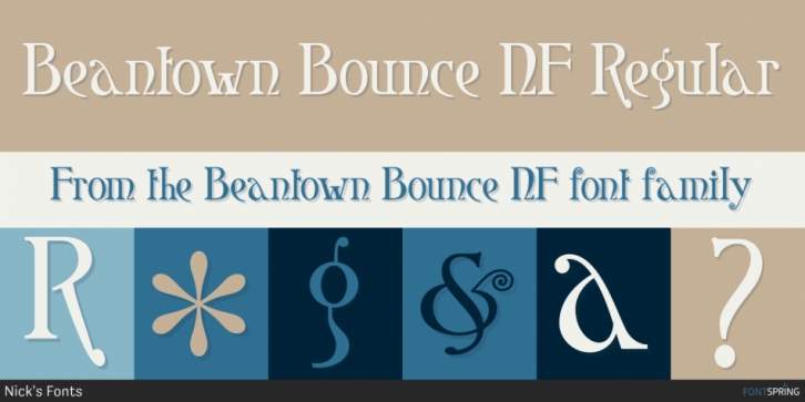 Beantown Bounce NF font preview