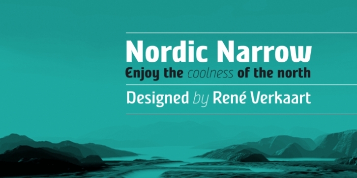 Nordic Narrow Pro font preview