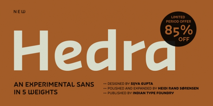 Hedra font preview
