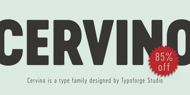 Cervino font preview