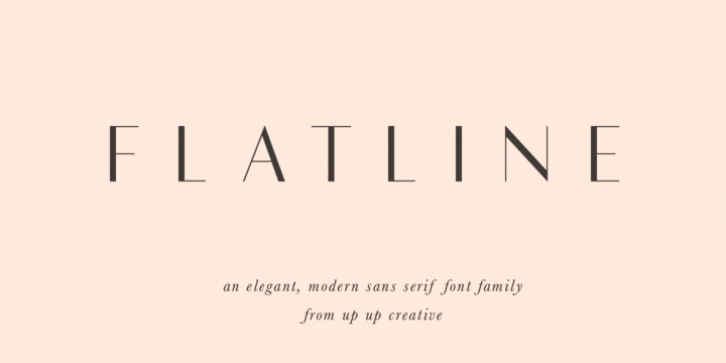 Flatline font preview