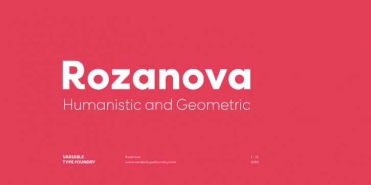 Rozanova font preview
