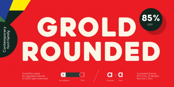 Grold Rounded font preview