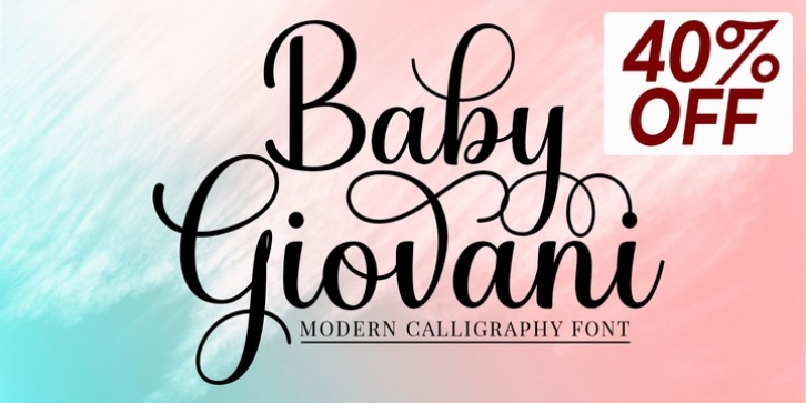 Baby Giovani Script font preview