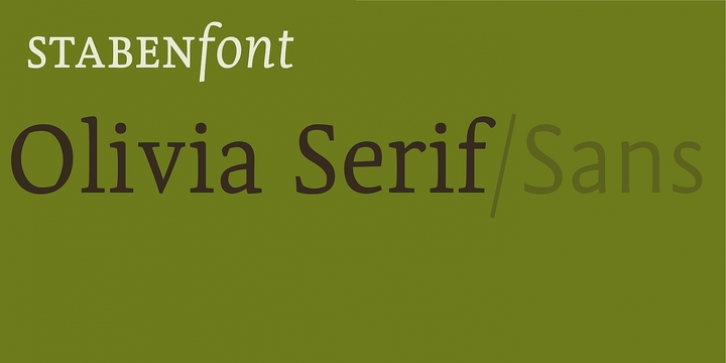 Olivia Serif font preview