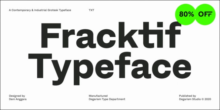 Fracktif font preview