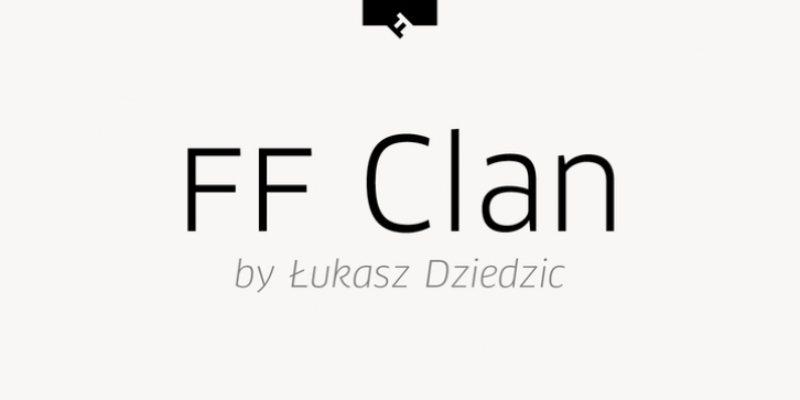 FF Clan font preview