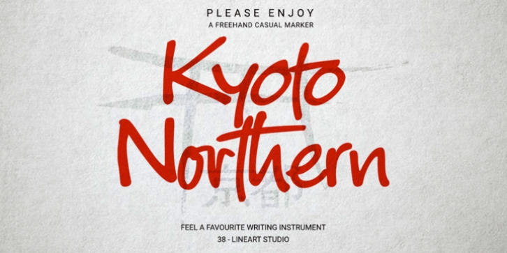 Kyoto Northern font preview