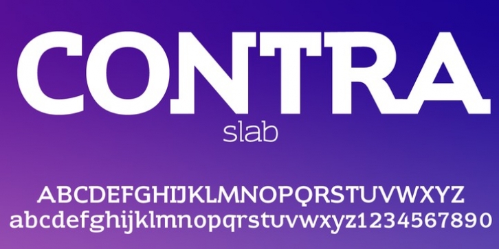 Contra Slab font preview
