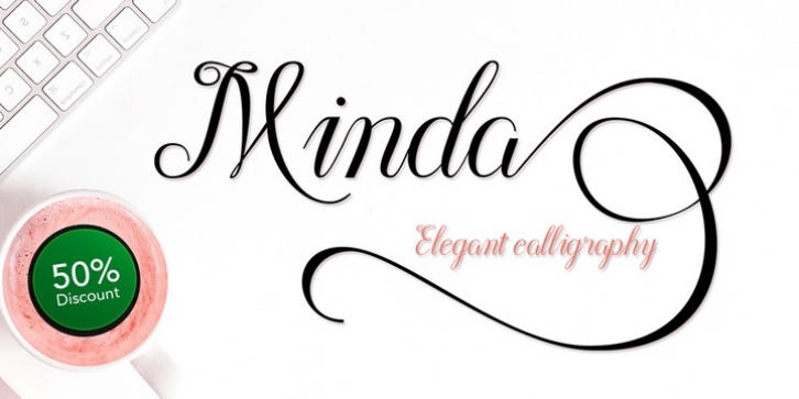 Minda Script font preview