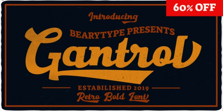 Gantrol font preview