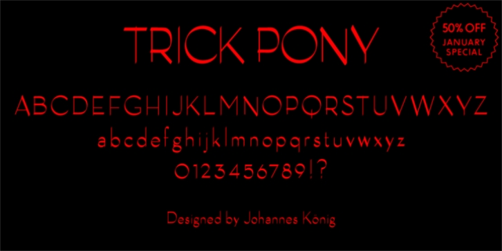 Trick Pony font preview