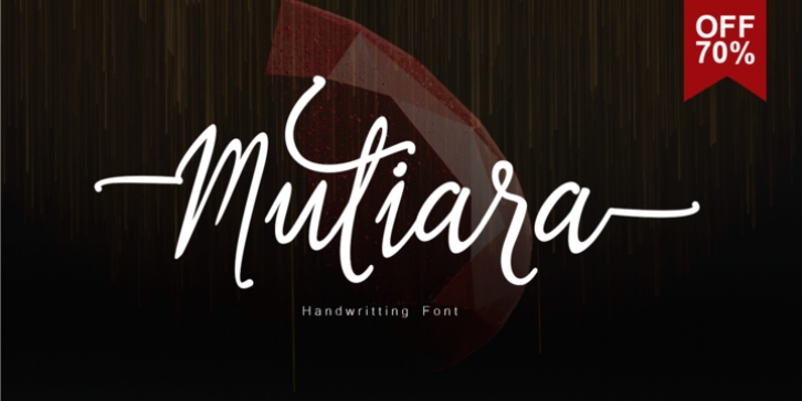 Mutiara font preview