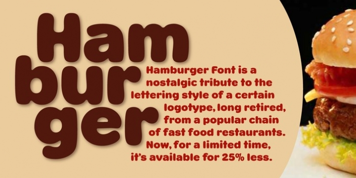 Hamburger Font BF font preview
