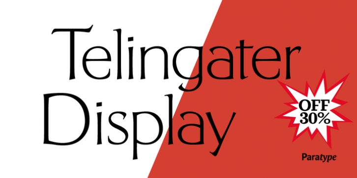 Telingater Display font preview
