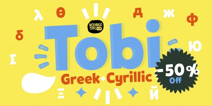 Tobi Greek Cyrillic font preview