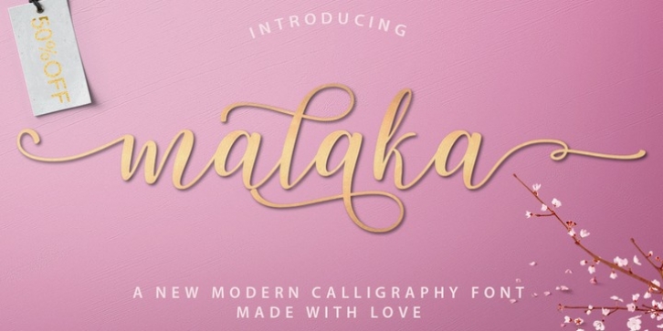 Malaka Script font preview