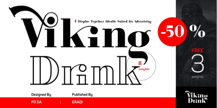 Viking Drink font preview