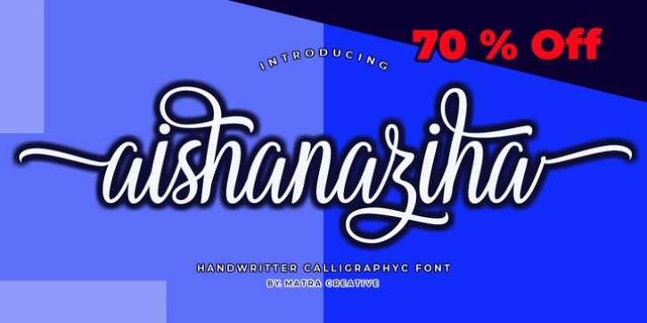 Aishanaziha font preview