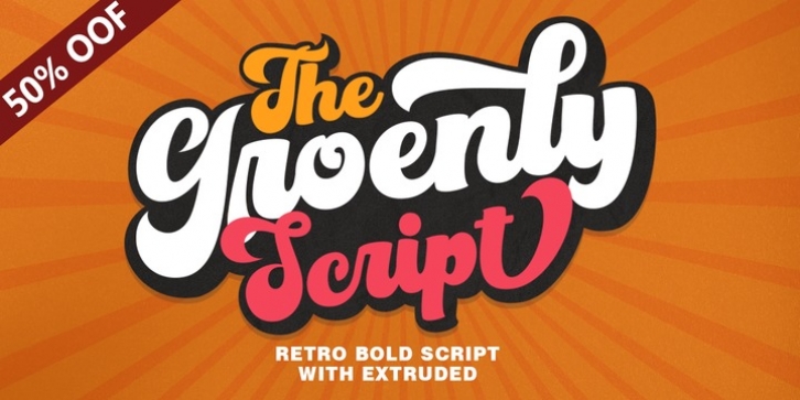 Groenly Script font preview