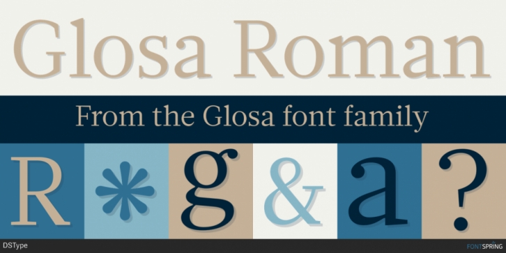 Glosa font preview
