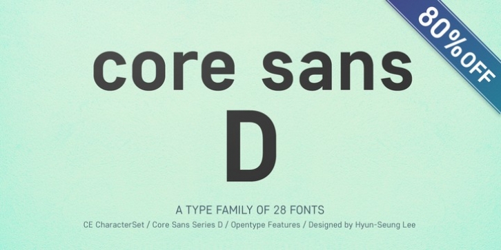 Core Sans D font preview
