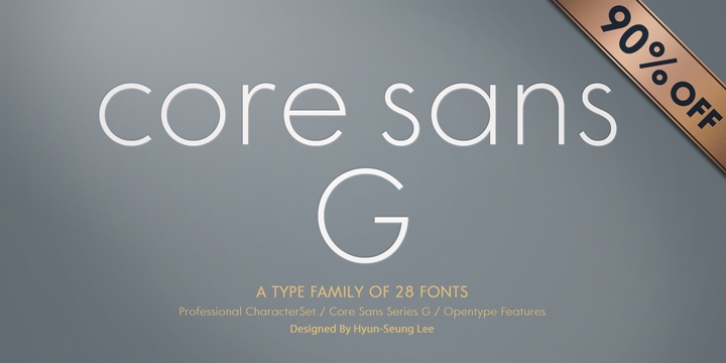 Core Sans G font preview