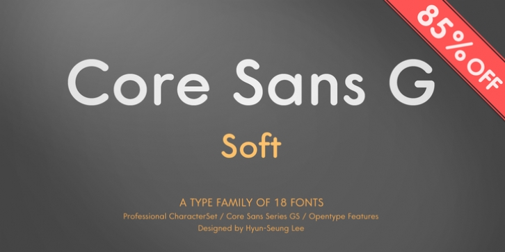 Core Sans GS font preview