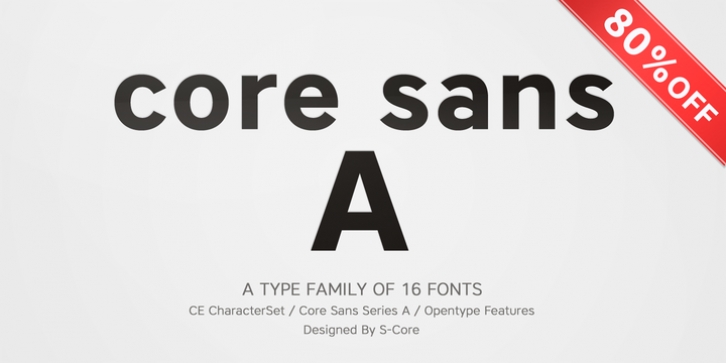 Core Sans A font preview