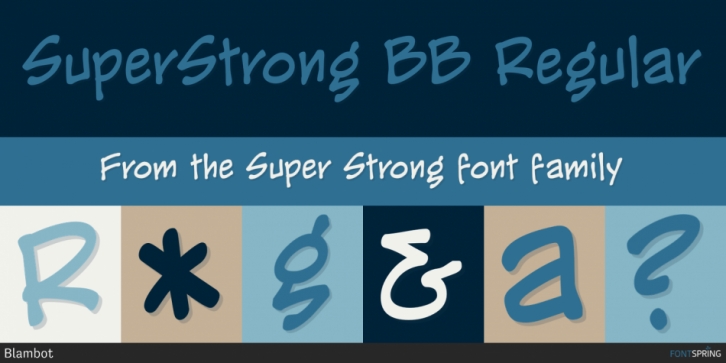 Super Strong font preview
