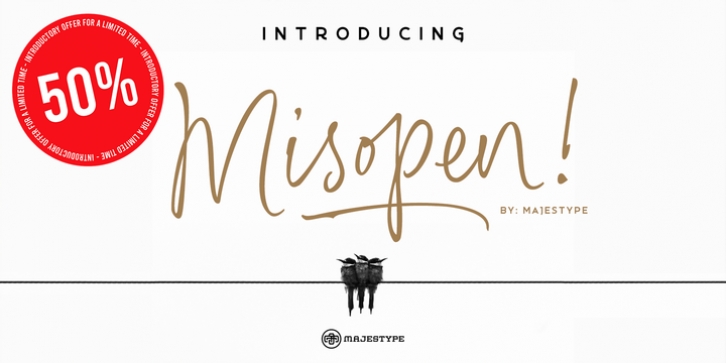 Misopen Script font preview