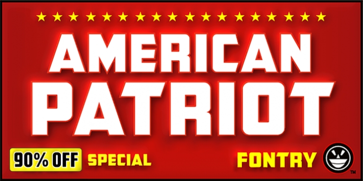 CFB1 American Patriot font preview