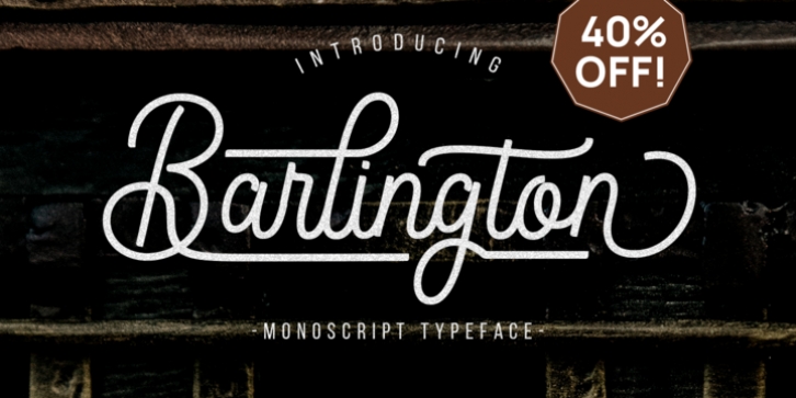 Barlington font preview