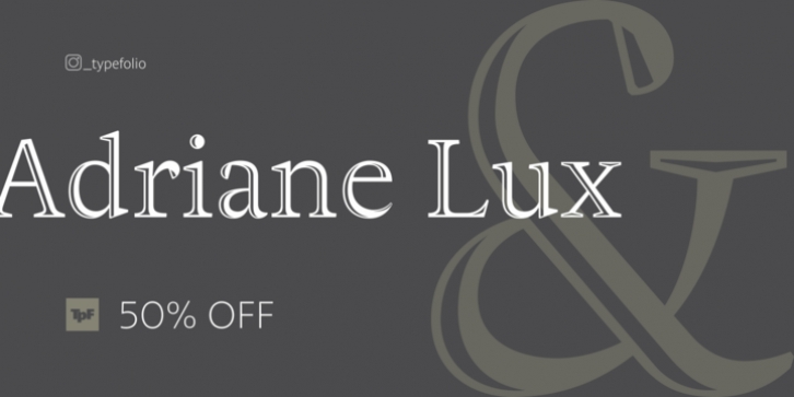 Adriane Lux font preview