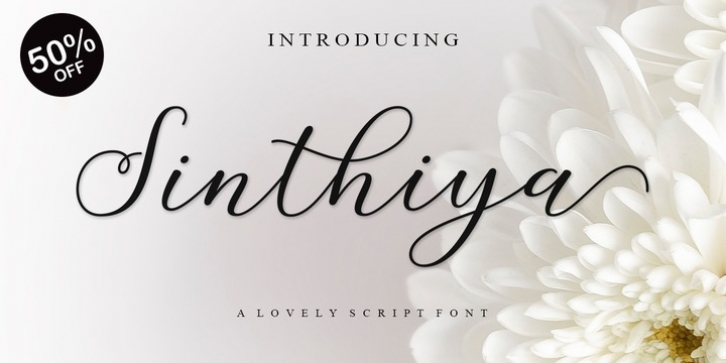 Sinthiya Script font preview