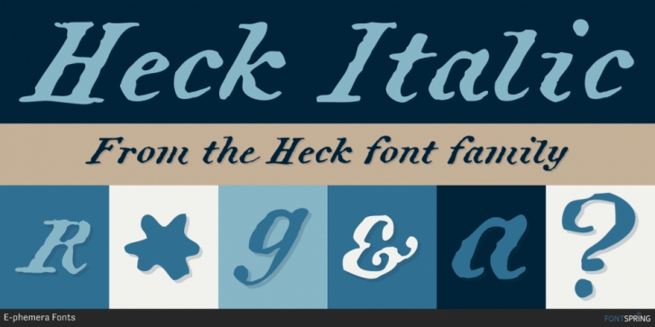 Heck font preview