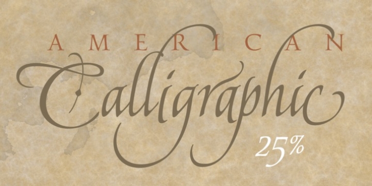 American Calligraphic font preview
