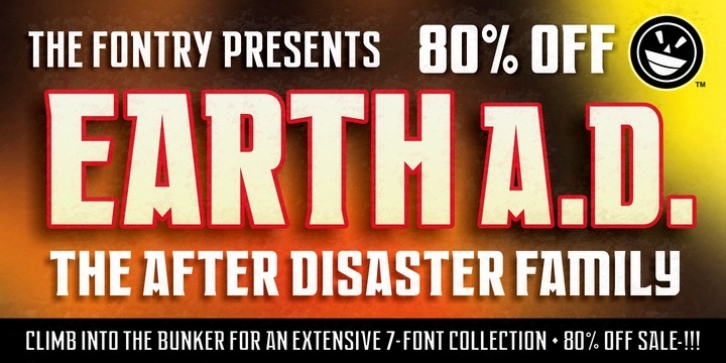 EARTH A.D. font preview