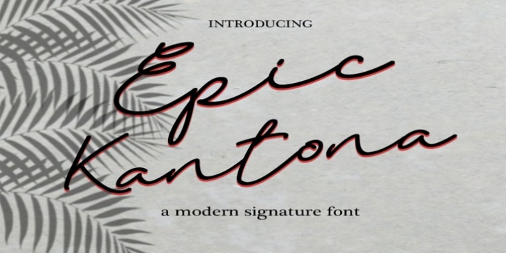 Epic Kantona font preview