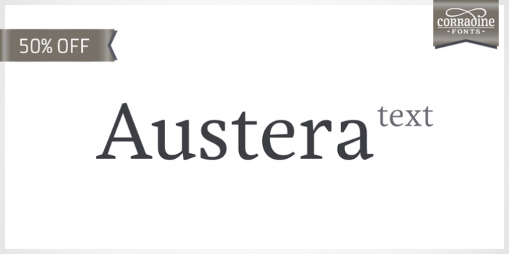Austera Text font preview