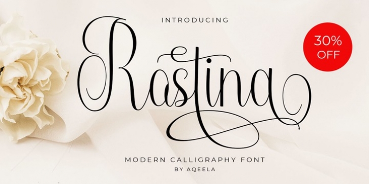 Rostina font preview