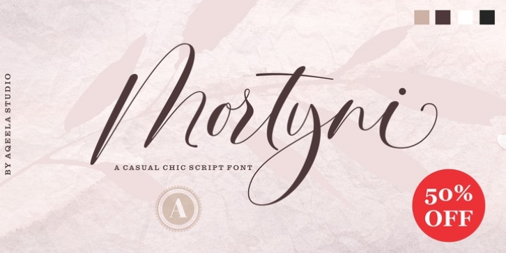 Mortyni font preview