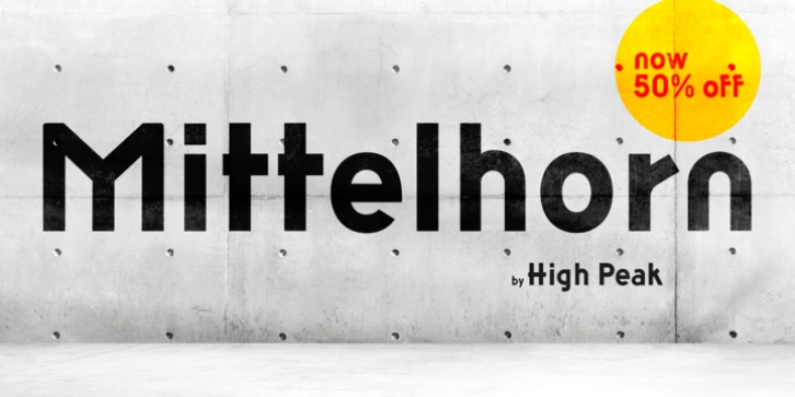 Mittelhorn font preview