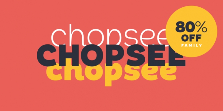 Chopsee font preview