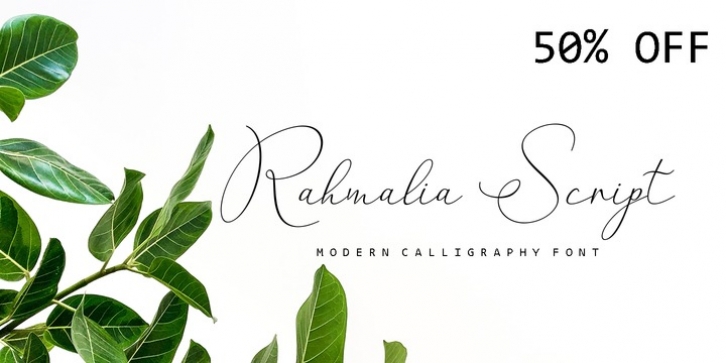 Rahmalia Script font preview