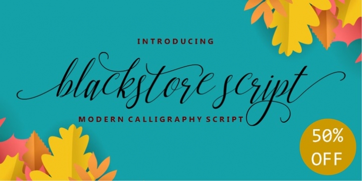 Blackstore Script font preview