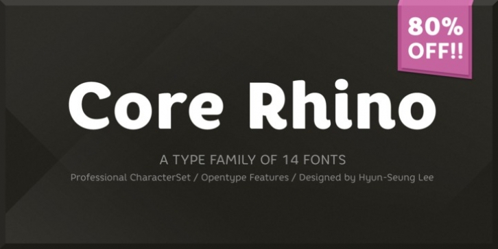 Core Rhino font preview