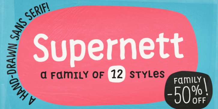 Supernett font preview