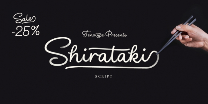 Shirataki font preview